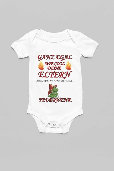 Babybody kurzarm - Feuerwehr 02