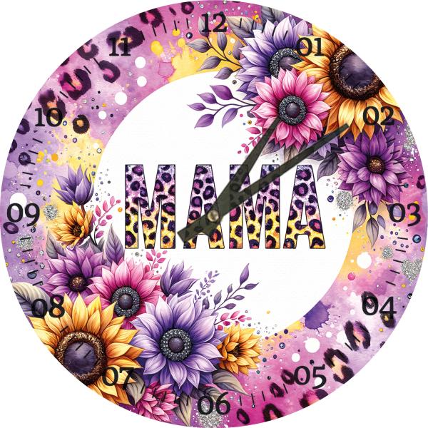 Glasuhr 29cm - Muttertag 09
